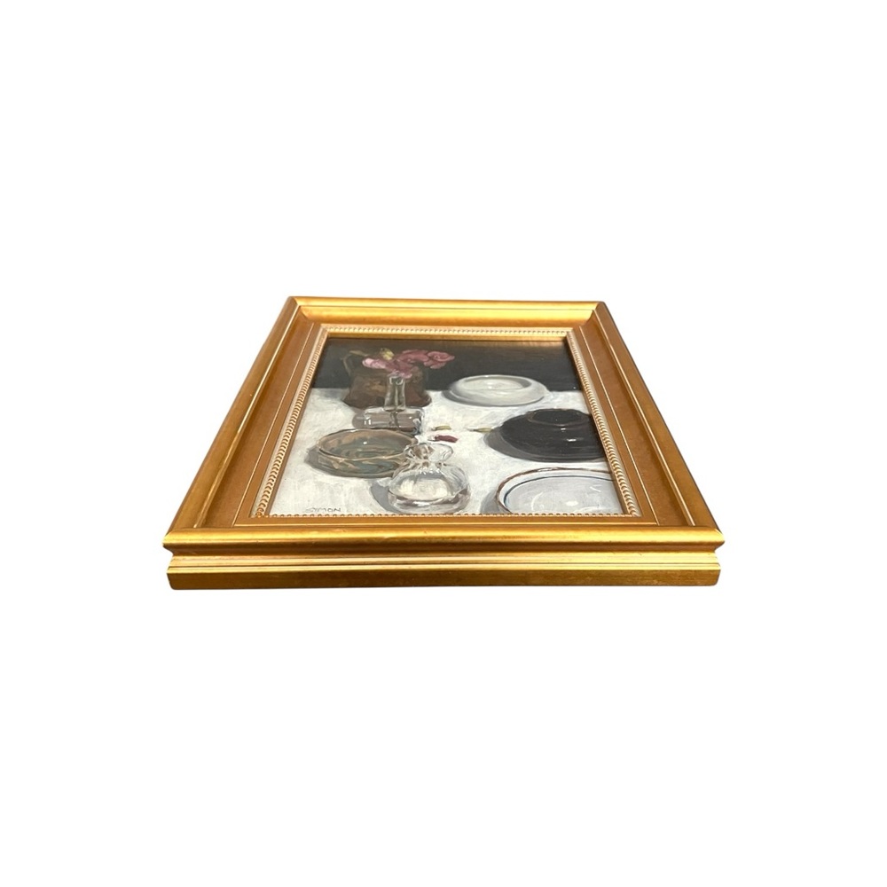 Original Still Life Oil Painting Signed “Simon” Professionally Framed - Picture 2 of 10